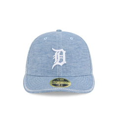 Detroit Tigers Hand Stitched Chambray Low Profile 59FIFTY Fitted Hat