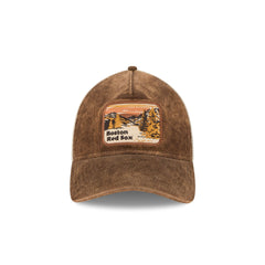 Boston Red Sox Vintage Landscape Brown 9TWENTY A-Frame Trucker Hat