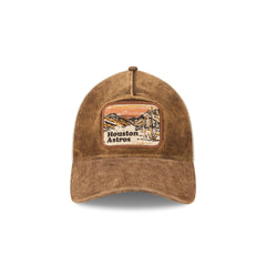 Houston Astros Vintage Landscape Brown 9TWENTY A-Frame Trucker Hat