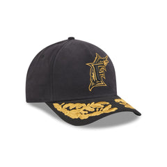 Alpha Industries x Miami Marlins Black 9FORTY M-Crown A-Frame Snapback Hat