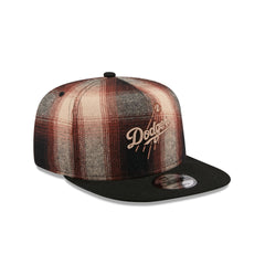 Los Angeles Dodgers Grunge Plaid 9FIFTY A-Frame Adjustable Hat