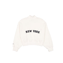 New York Yankees Women's Chrome White Quarter Zip