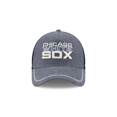 Chicago White Sox Navy Brushed Chambray 9FORTY A-Frame Trucker Hat