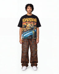 Mixed Emotions Angel Wash Tee Black