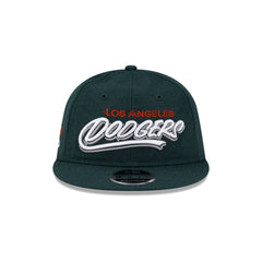 Born x Raised x Los Angeles Dodgers Sign Green Wool Retro Crown 9FIFTY Adjustable Hat