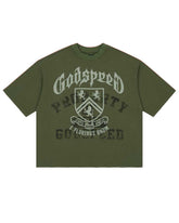 Godspeed Collegiate Tee Olive Wash