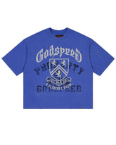 Godspeed Collegiate Tee Royal Wash