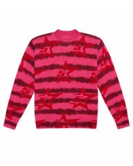 Sp5der Stars Crewneck Sweater Pink