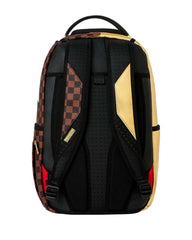 Sprayground Sharks In Paris Gold Drip DLXSV Backpack