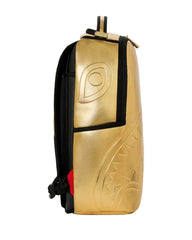 Sprayground Sharks In Paris Gold Drip DLXSV Backpack