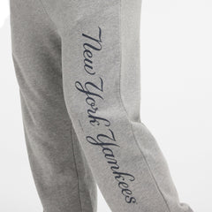 New York Yankees Relaxed Heather Gray Fleece Pants