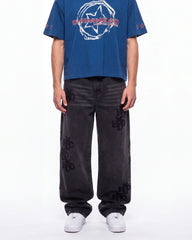 HMDD Double Knee Patch Pants Black