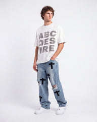 Bottega Desires ABC Desires Tee White
