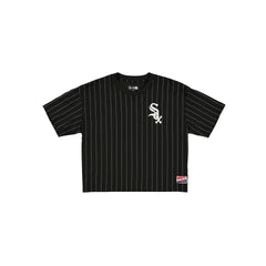 Chicago White Sox Throwback Women's Cropped Pinstripe T-Shirt
