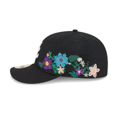 Atlanta Braves Tonal Florals Black 59FIFTY Fitted Hat
