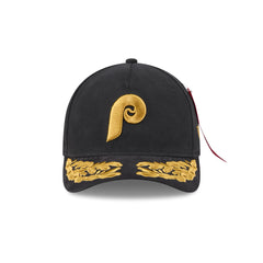 Alpha Industries x Philadelphia Phillies Black 9FORTY M-Crown A-Frame Snapback Hat