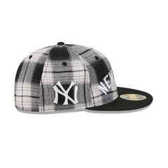 New York Yankees Grunge Plaid Retro Crown 59FIFTY Fitted Hat