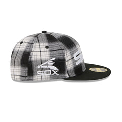 Chicago White Sox Grunge Plaid Retro Crown 59FIFTY Fitted Hat