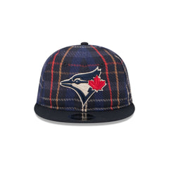 Toronto Blue Jays Grunge Plaid Retro Crown 9FIFTY Adjustable Hat