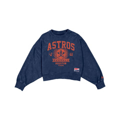 Houston Astros Throwback Women's Boxy Crewneck