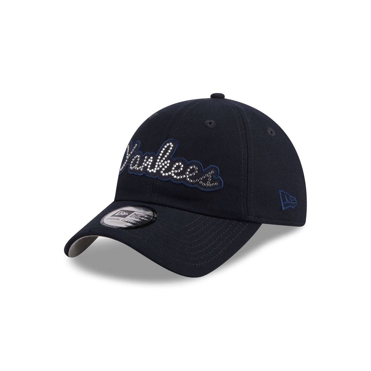 New York Yankees Rhinestone Script Casual Classic Adjustable Hat