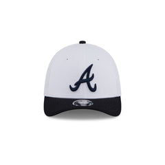 Atlanta Braves Baseball Stitch Kids 39THIRTY M-Crown Stretch Fit Hat