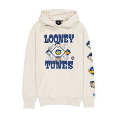 Chicago Cubs Looney Tunes Diamond Chrome White Hoodie