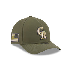 Colorado Rockies Armed Forces Day 2026 9FORTY M-Crown A-Frame Snapback Hat