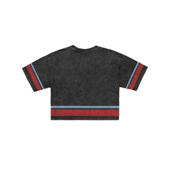Philadelphia Phillies Women's Vintage Stripe Cropped T-Shirt