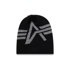 Alpha Industries x Atlanta Braves Black Beanie Hat