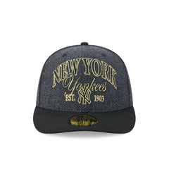 New York Yankees Black Faux Wool 59FIFTY Fitted Hat