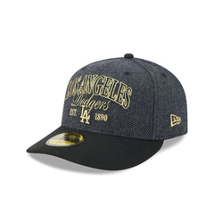 Los Angeles Dodgers Black Faux Wool 59FIFTY Fitted Hat