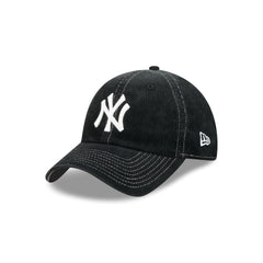 New York Yankees Washed Black Corduroy Casual Classic Adjustable Hat