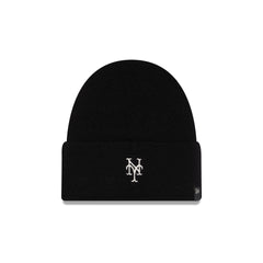 New York Mets Cashmere Black Cuffless Knit Beanie Hat