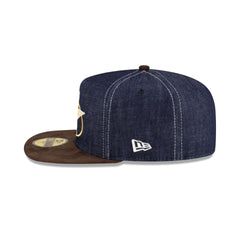 Houston Astros Houston Pack Denim Alternate Cooperstown Logo 59FIFTY A-Frame Fitted Hat