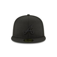 Atlanta Braves Blackout Basic 59FIFTY Fitted Hat