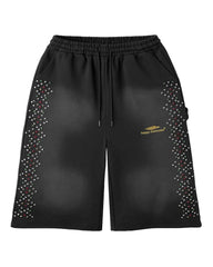 HMDD Crystal 3/4 Shorts Black