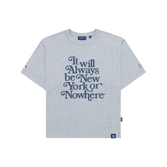 New York or Nowhere x New York Yankees Heather Gray Relaxed Motto Short-Sleeve T-Shirt