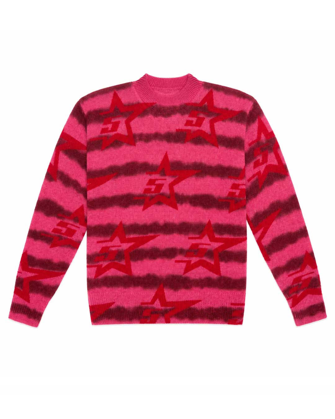 Sp5der Stars Crewneck Sweater Pink