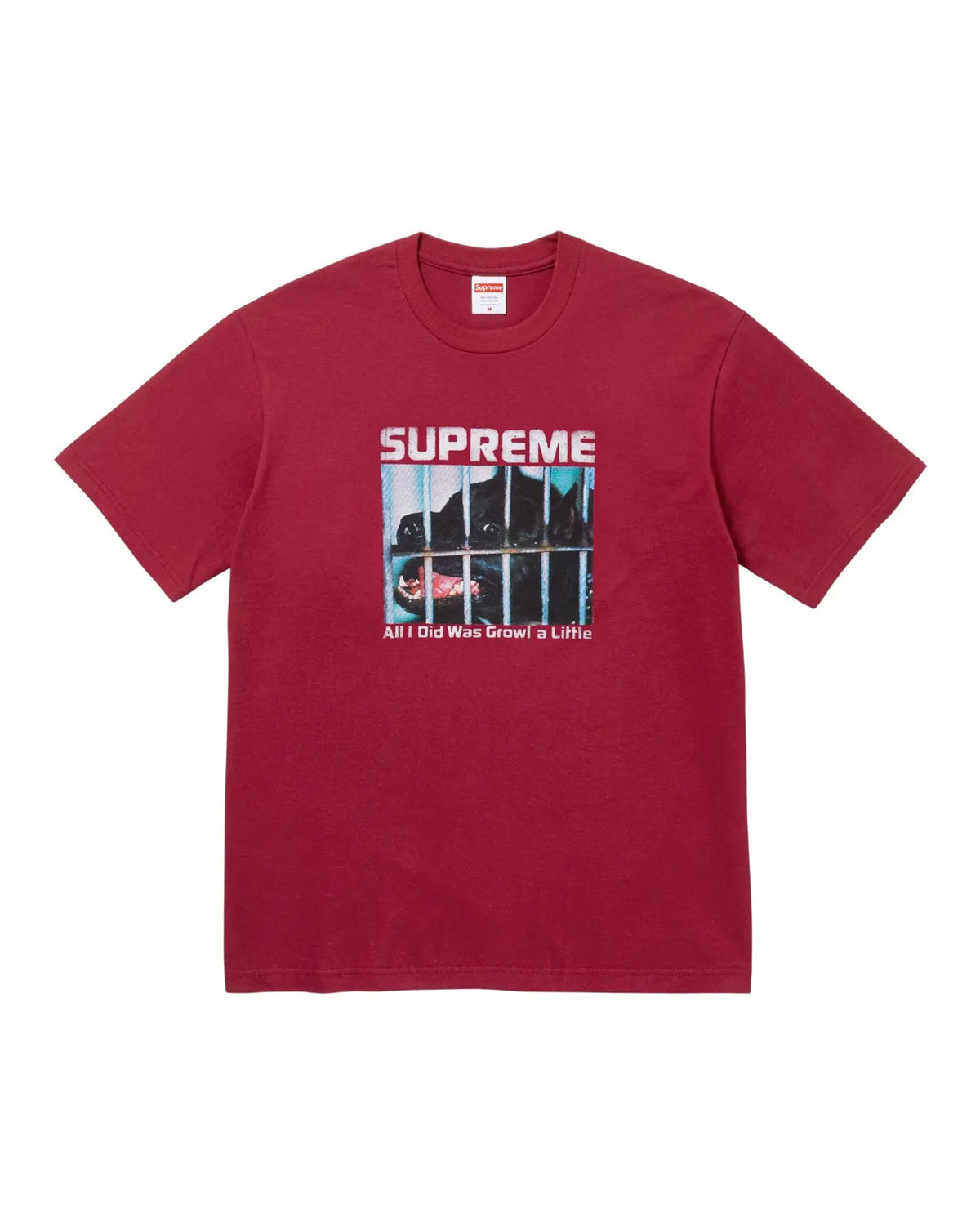 Supreme Growl Tee Cardinal Red