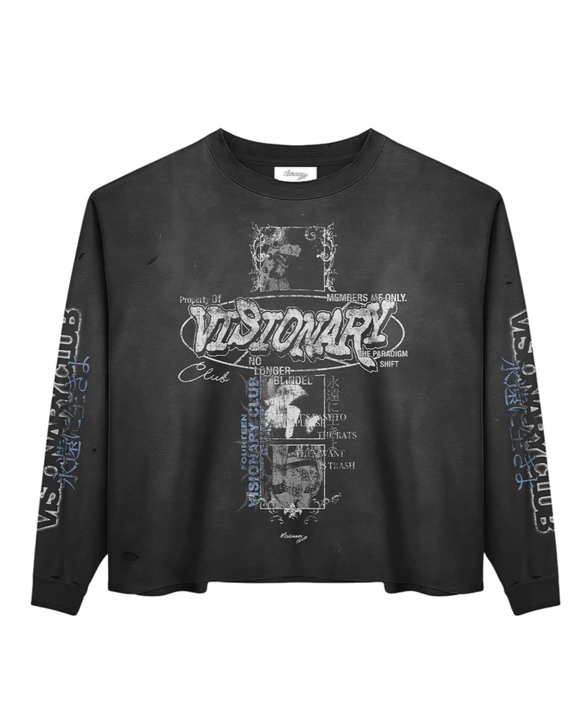 Visionary Club Archive System L/S Tee Black